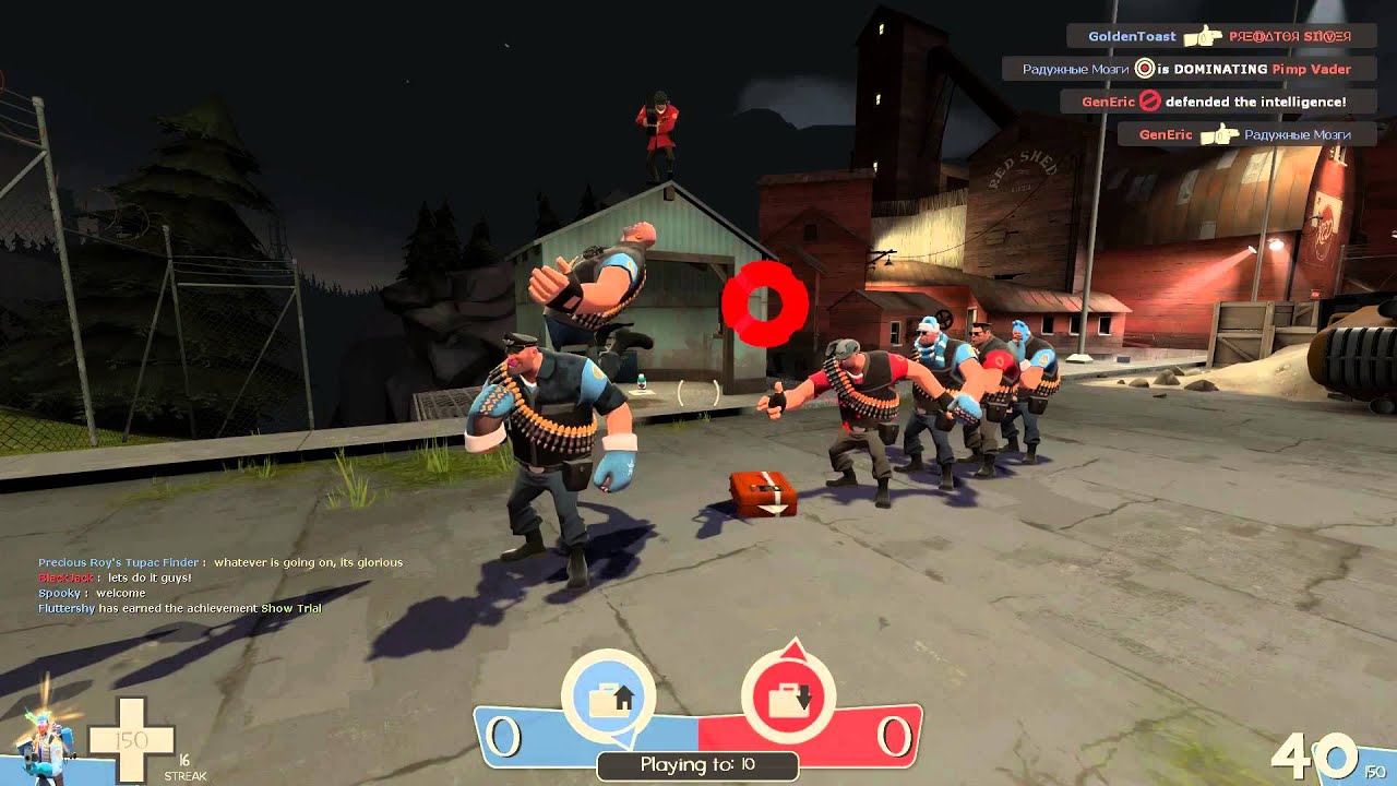 TF2: Heavy taunt kill chain.