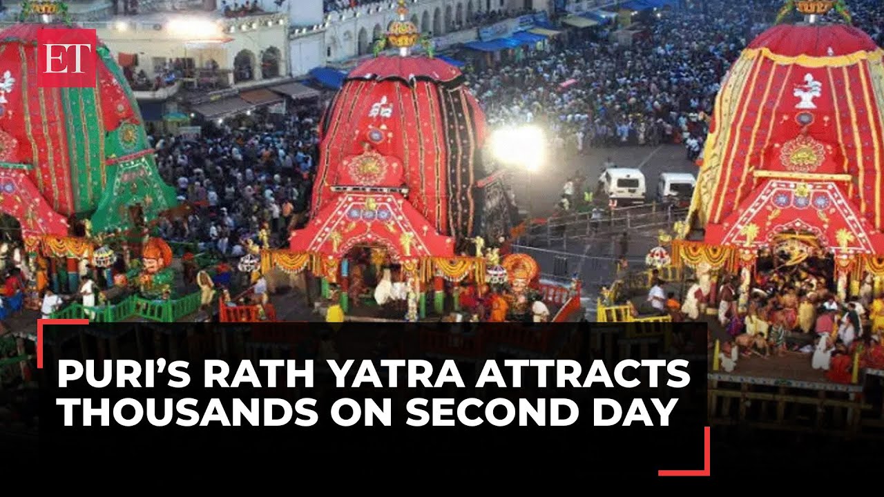 Jagannath Puri Rath Yatra 2024: Odisha sees large devotee turnout on day 2