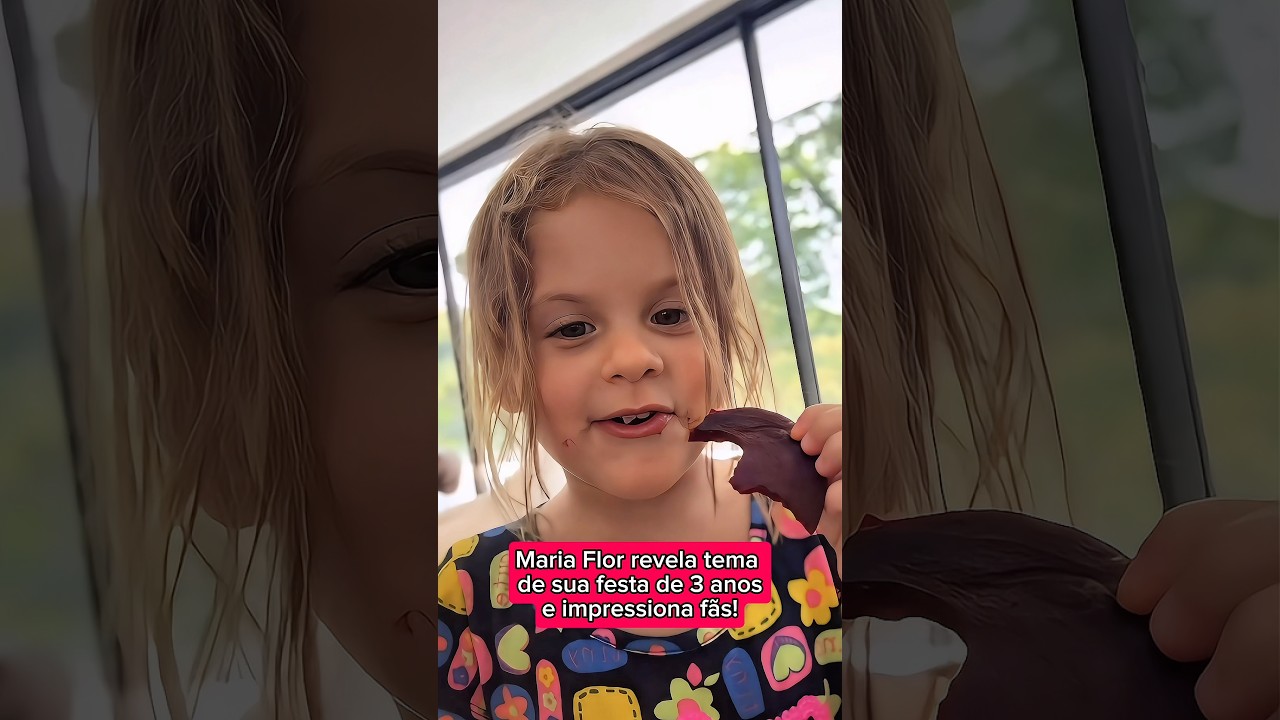 Maria Flor revela tema de sua festa de 3 anos e impressiona f&atilde;s!