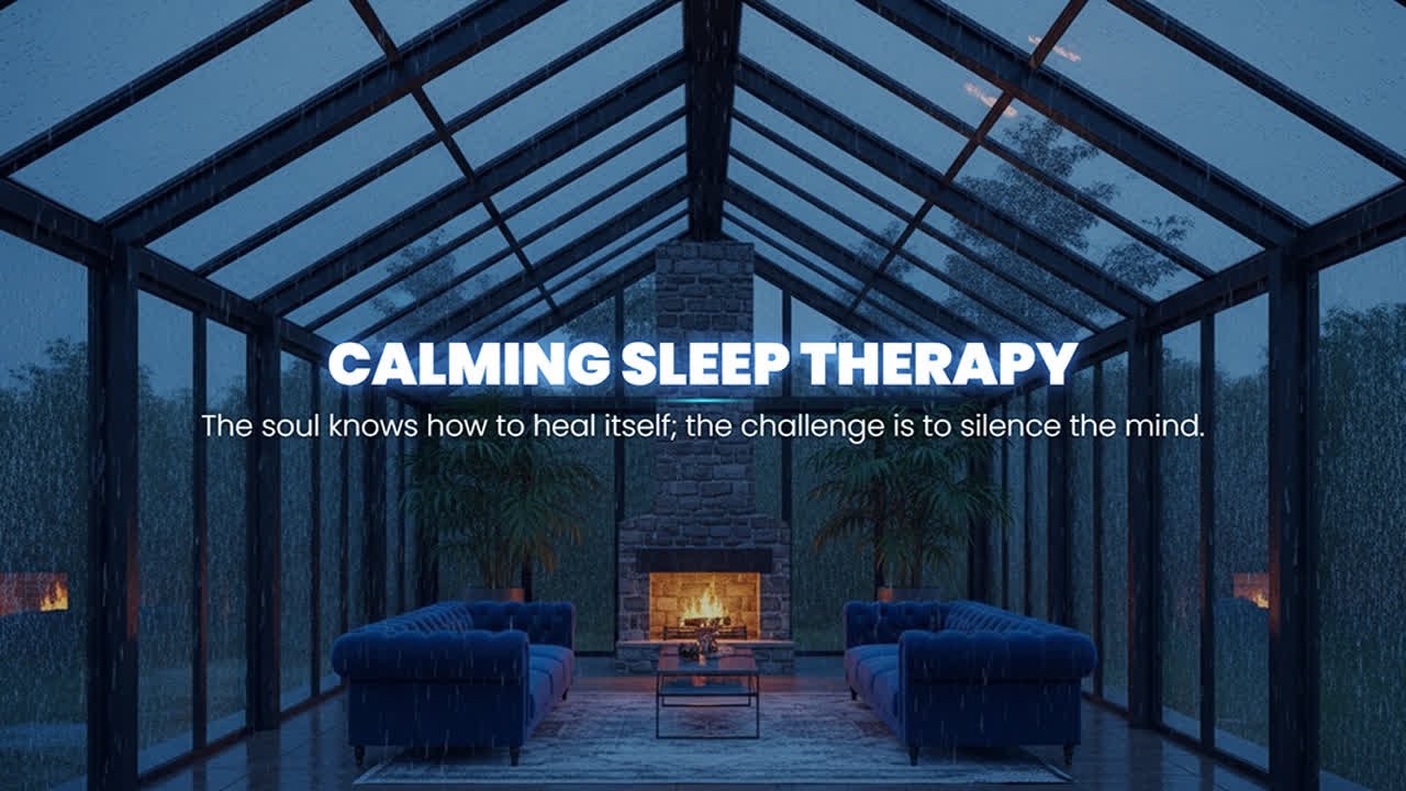 Relaxing Kalimba and Soft Rain - Healing Sleep Music for Insomnia and Deep Rest, Stress Relief