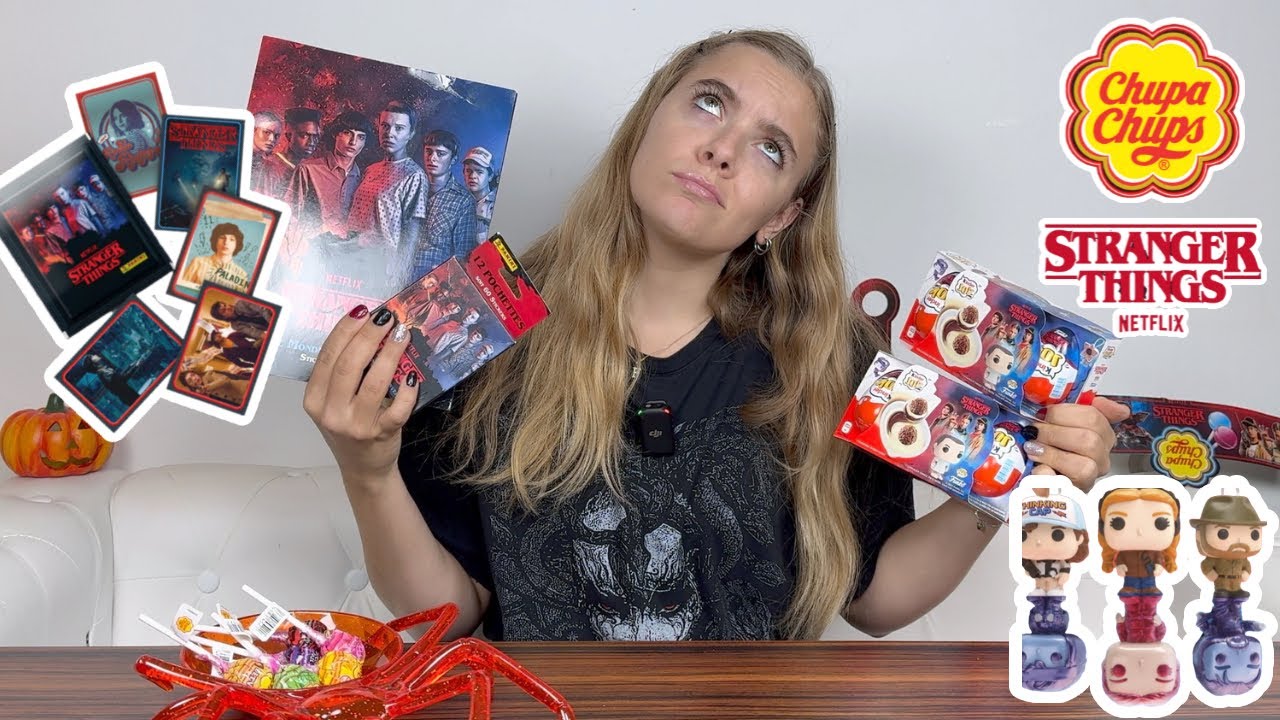 STRANGER THINGS kinder joy, chupa chups a samolepkové album /LEA