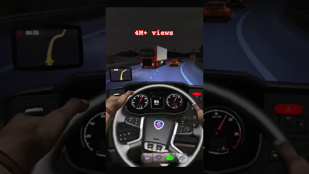 Scania truck driving 4K video | Truck Simulator Ultimate #game #games #truck #simulator #gameplay