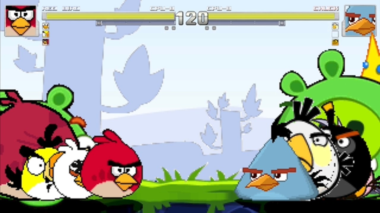 Angry Birds 8v8 Total War (Angry Birds) | M.U.G.E.N