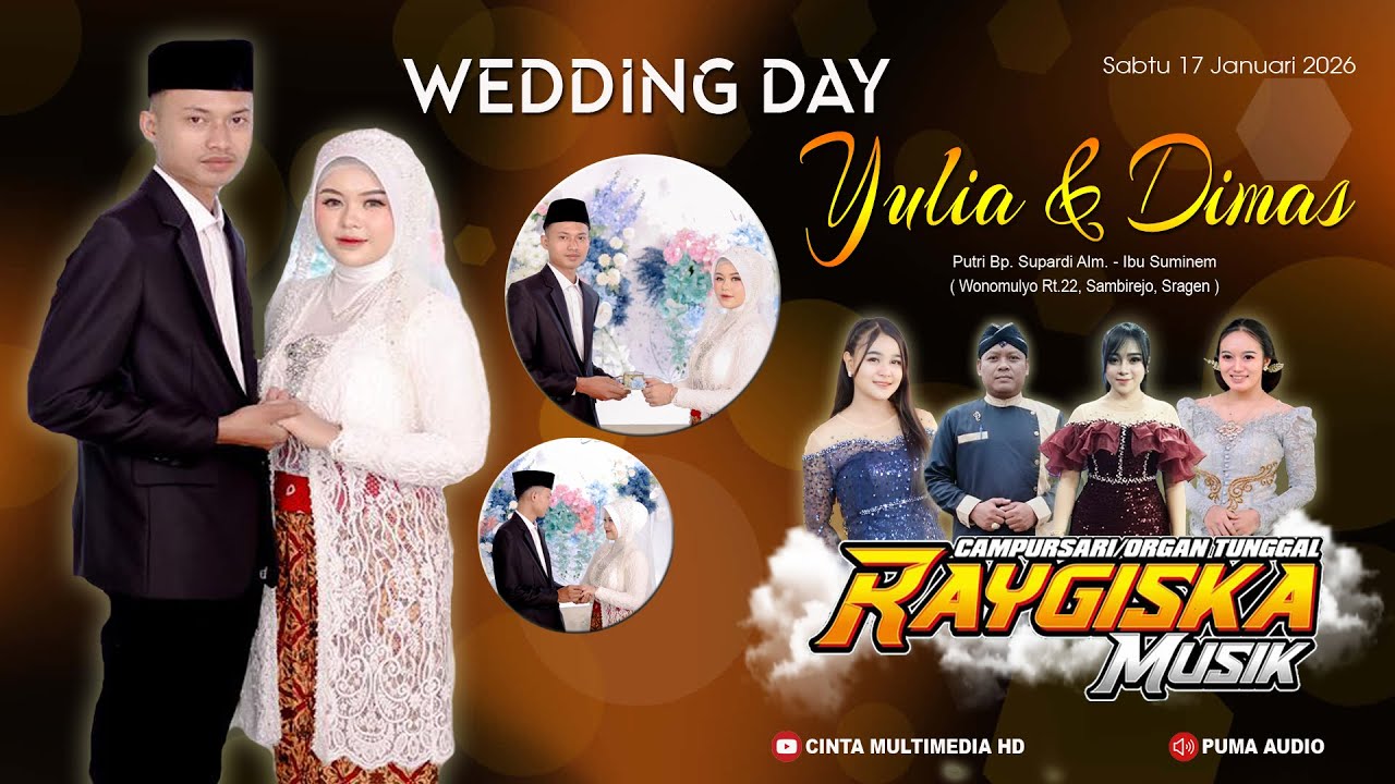 🔴📡Live RAYGISKA MUSIC  - PUMA AUDIO - Wedding YULIA & DIMAS ( Wonomulyo, Sambirejo, Sragen )