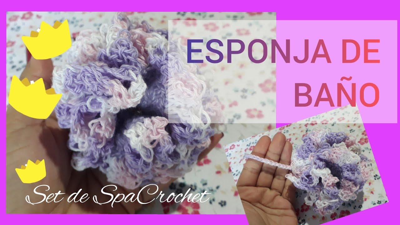💎Spa Crochet💆‍♀️ ESPONJA de BAÑO #1
