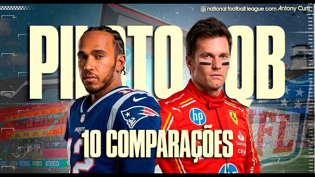 🏎️🏈 Brady = Hamilton, Max = ??? | 10 COMPARAÇÕES Piloto-Quarterback pra comemorar a volta da F1