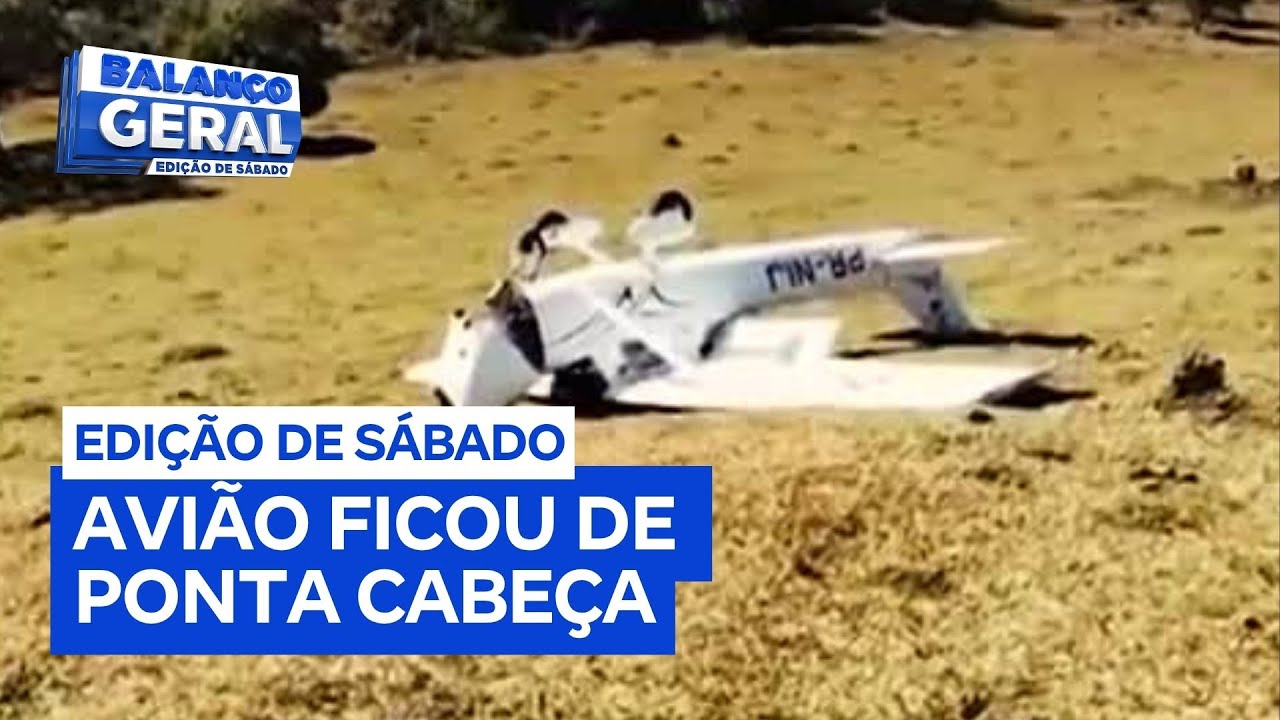 Avião sofre pane e faz pouso forçado próximo à rodovia em Jundiaí (SP)