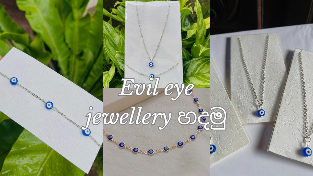 How to Make Evil Eye Necklace & Bracelet 🧿 | Easy DIY Jewelry Tutorial for Beginners #jewelrymaking