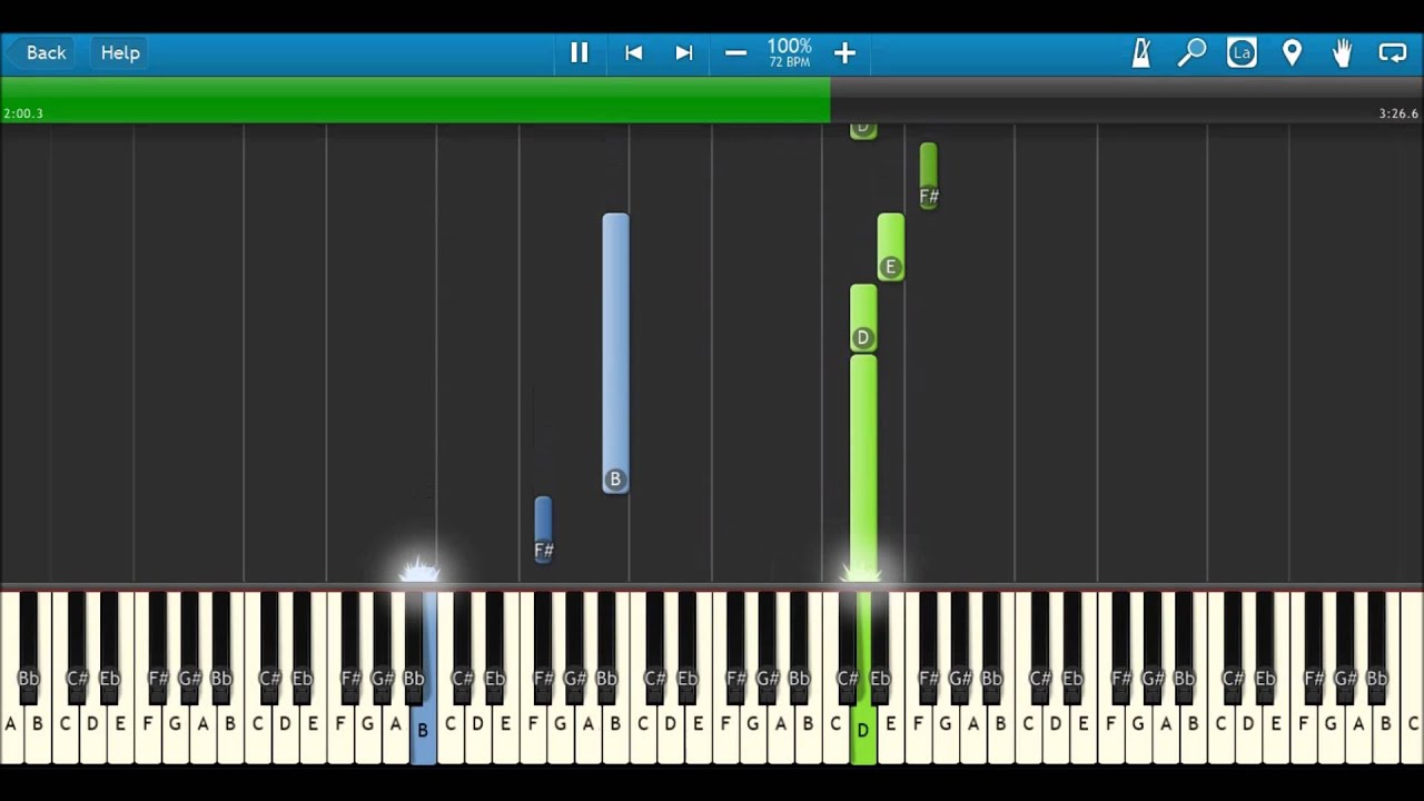 Best Romantic Piano Song - Dwelling Narrowness Synthesia 100% Speed