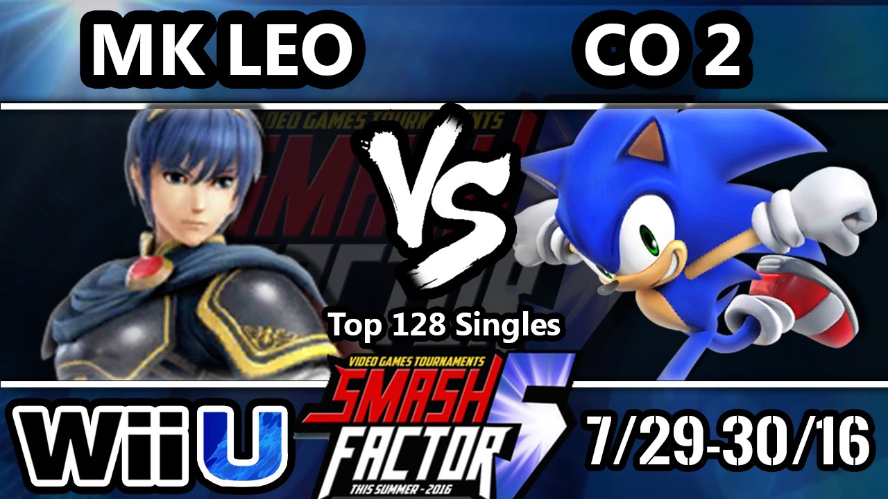 SF5 Smash 4 - SF | MK Leo (Marth) Vs. (Co)2 (Sonic) SSB4 Top 128 - Smash Wii U