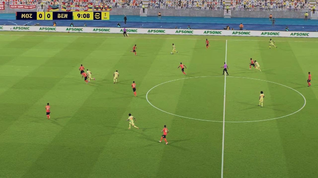 Benin vs mozambique Efootball Gameplay