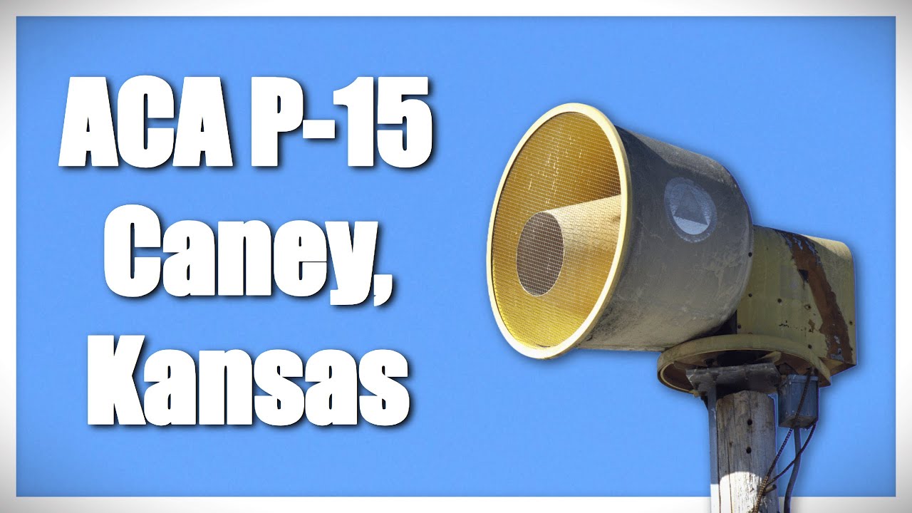 ACA P-15 Tornado Siren Test | Full Alert | Caney, KS