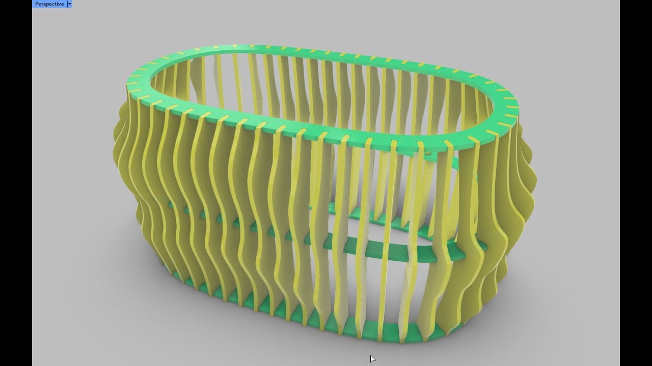 Parametric bed on rhino grasshopper تصميم سرير براميترك علي الجريسهوبر