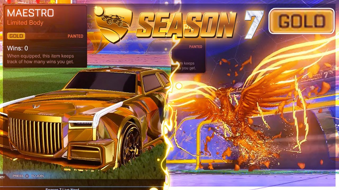 I GOT *ALL* NEW GOLD ITEMS IN SEASON 7 ROCKET LEAGUE!