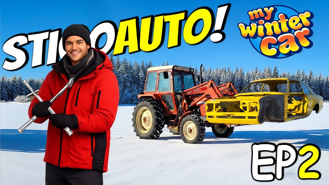 DOVUKAO TRAKTOROM AUTO PO SNIJEGU & LEDU! *My Winter Car* EP2