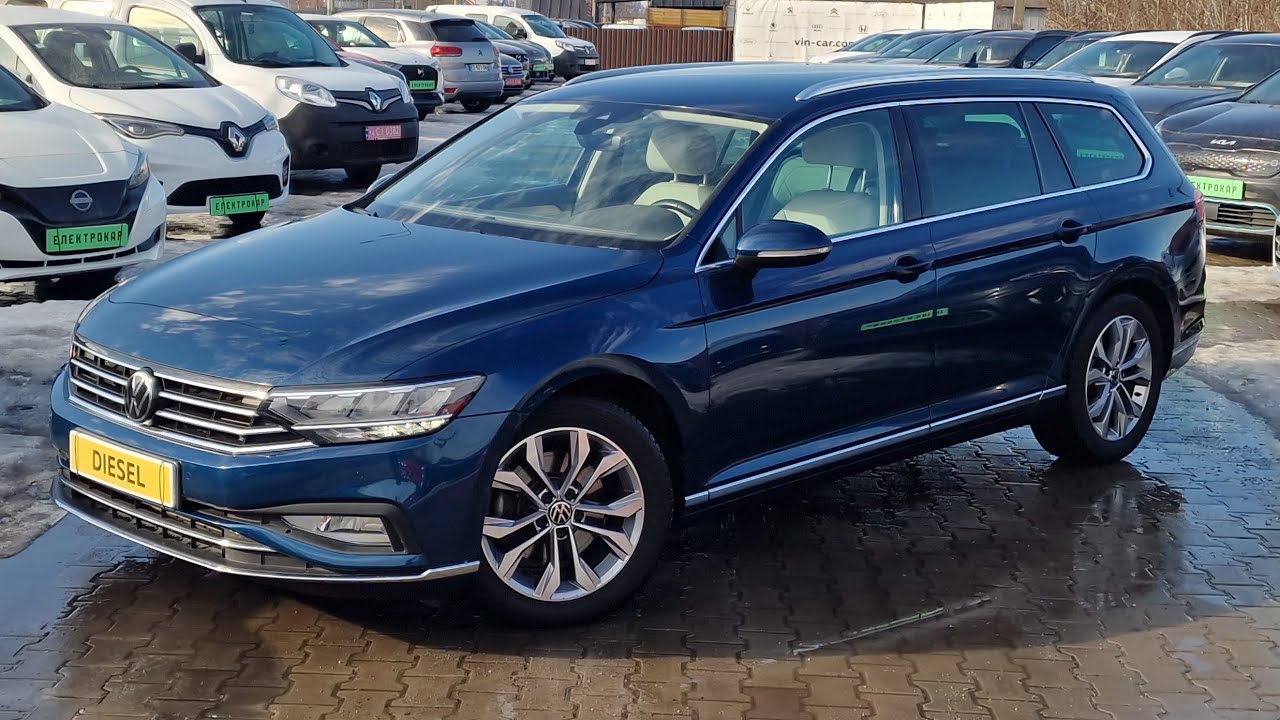 23,600$ Volkswagen Passat B8 2022 2,0TDI +DSG Пригнаний з Європи