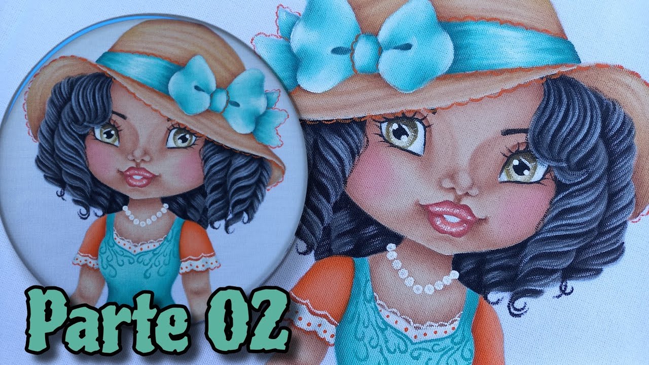 PINTURA DE BONECA NO PANO DE PRATO - APOSTILA 18 - ROGÉRIO RODGER - parte 02