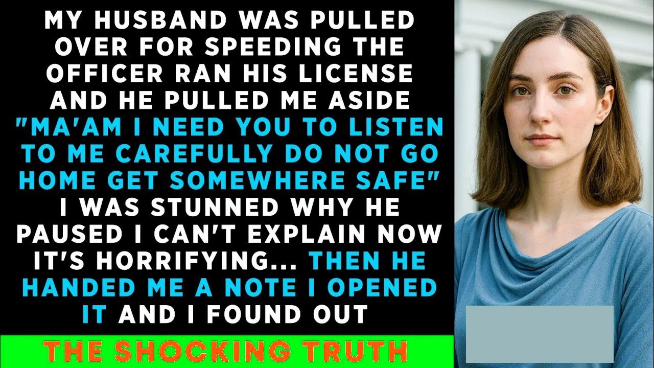 The Cop Ran My HUSBAND'S License, Pulled Me Aside 'He Is Hiding Something Horrifying' When I Opene..