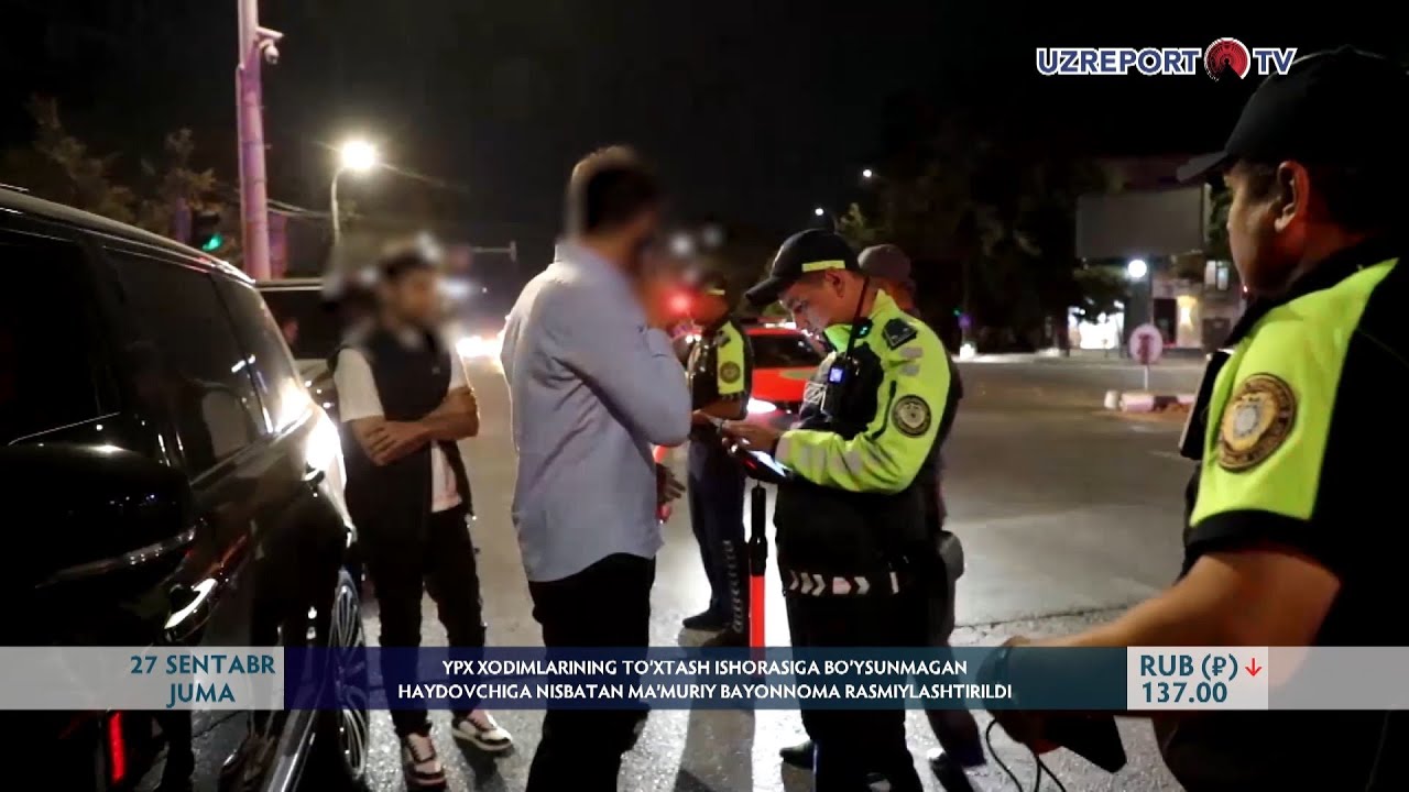 YPX xodimlarining to‘xtash ishorasiga bo‘ysunmagan haydovchiga ma‘muriy bayonnoma rasmiylashtirildi