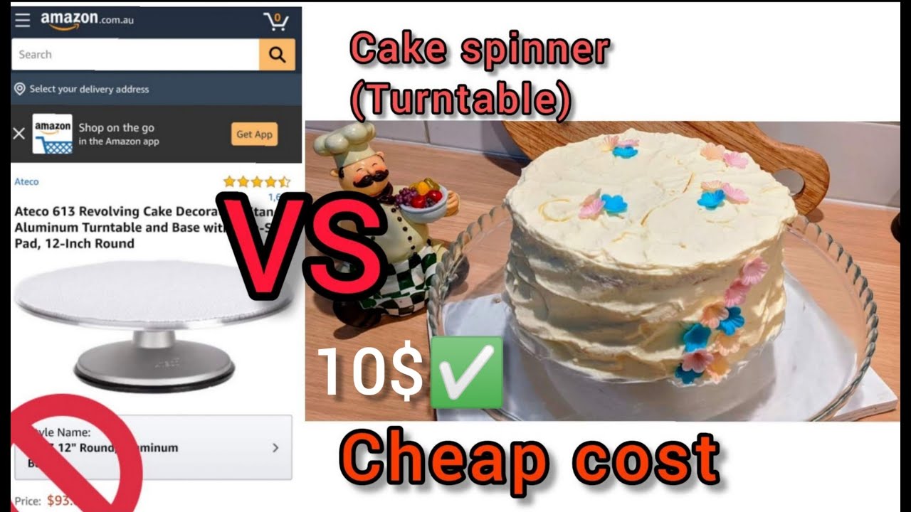 DIY CAKE TURNTABLE / HOW TO MAKE CAKE SPINNER #turntable
