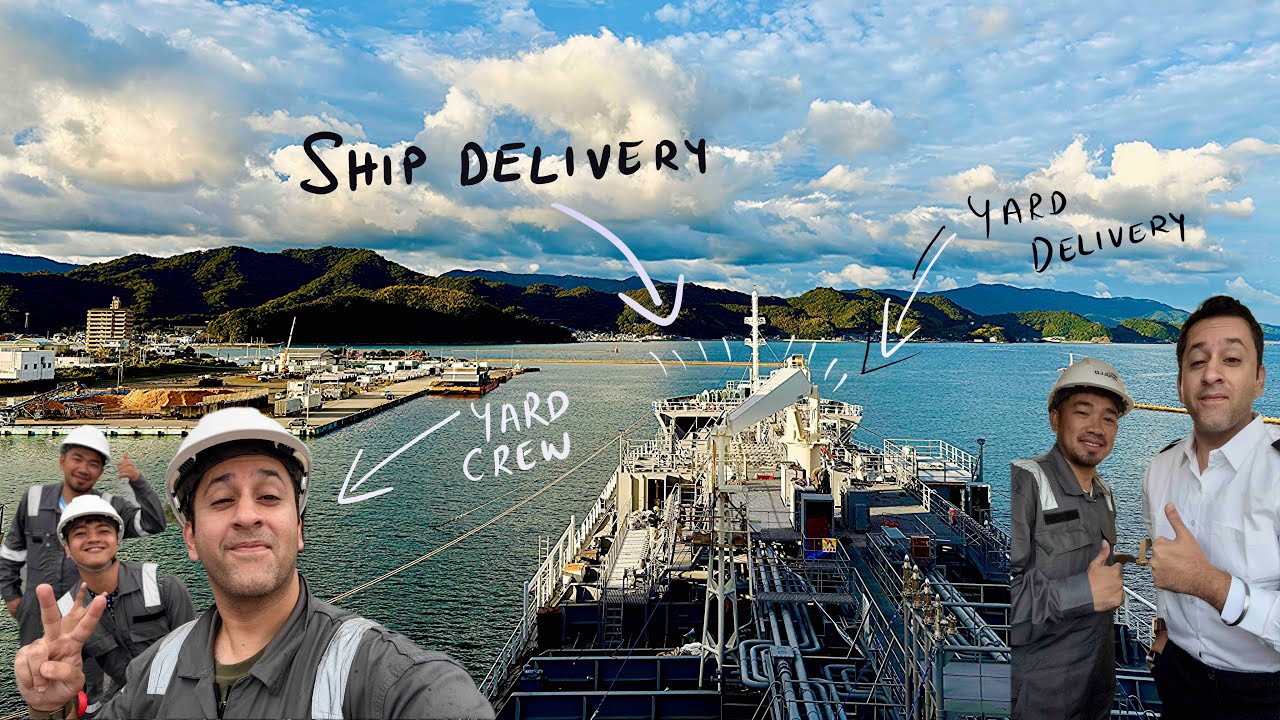 SAILOR DIARIES- SHIP BUILDING! // YARD DELIVERY #shipyard #shipbuilding #seafarer