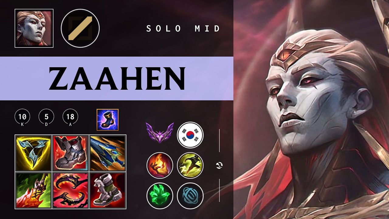 Zaahen Mid vs Fizz - KR Master Patch 26.05