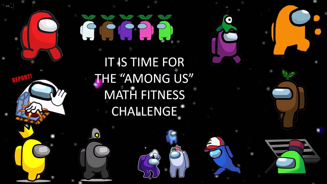 Virtual PE Math Game (Among Us) Grade 3-5