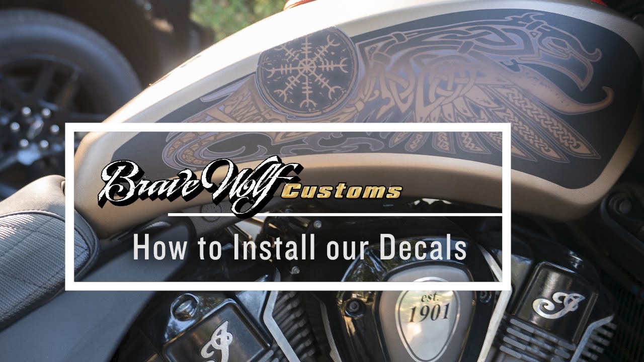 Brave Wolf Customs - How to Install Our Decals using the Wet Method