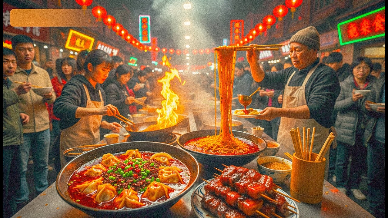 🔴 LIVE: Harbin Street Food Marathon on Hongzhuan Street | Oily & Addictive Dongbei Snacks POV