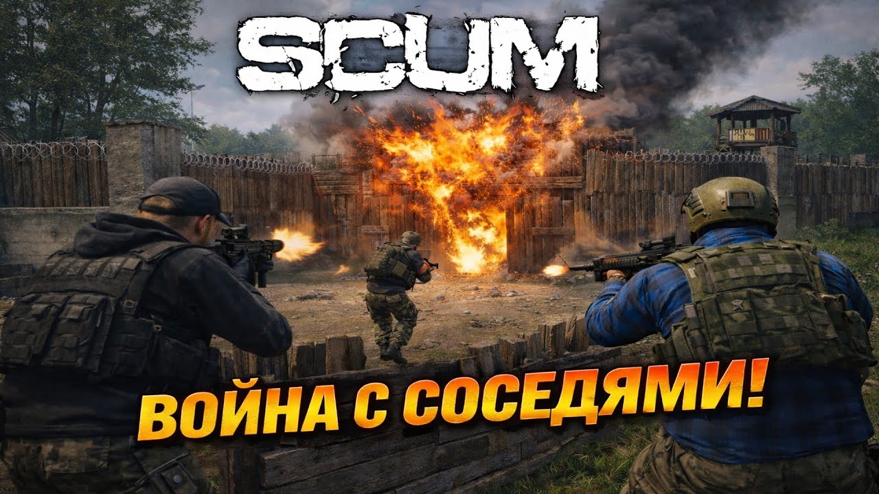Продолжаем войну с соседями!  - SCUM 1.2