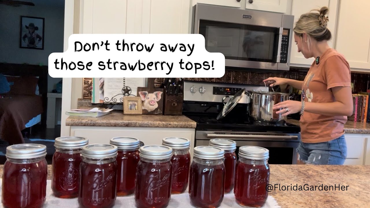 Strawberry Top Syrup - Easy Beginner Friendly Canning Recipe - Canning and Preserving