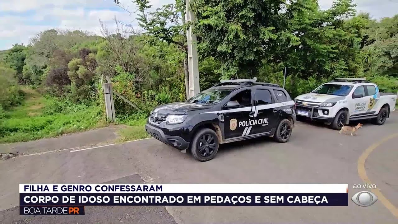 Filha e genro confessam morte de idoso achado esquartejado em Campo Magro