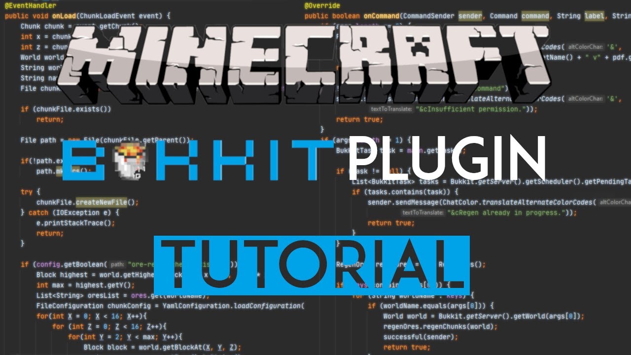 Bukkit Plugin Tutorial 1.16+ |  Basic Commands