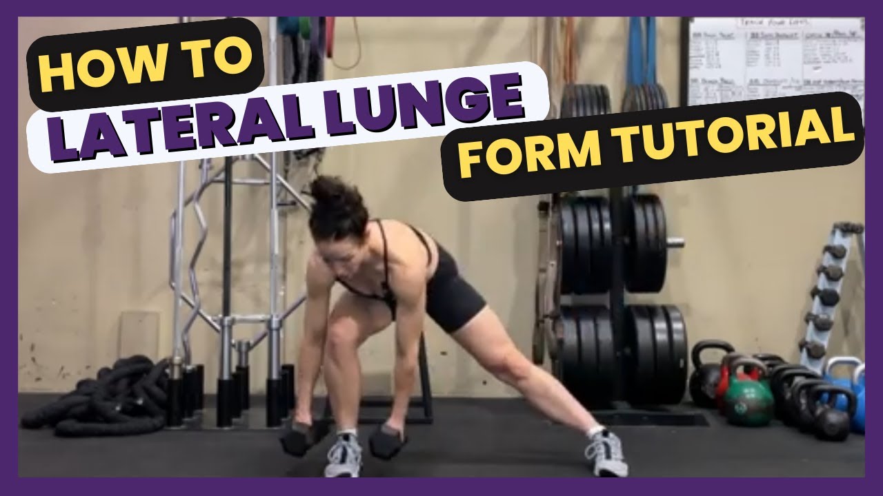 Dumbbell Lateral Lunge Tutorial | How To Do a Side Lunge