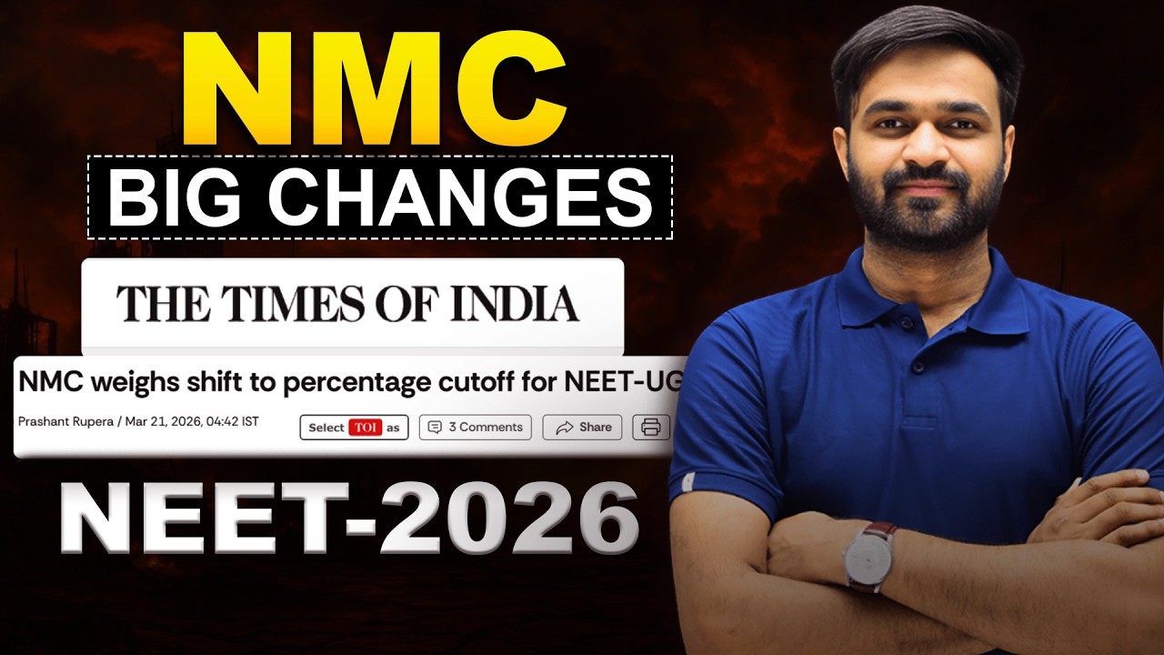 NEW UPDATE FOR NEET-2026 😱 Percentile System Removed? NMC&rsquo;s BIG Decision Explained 🚨 #neet2027 #nmc