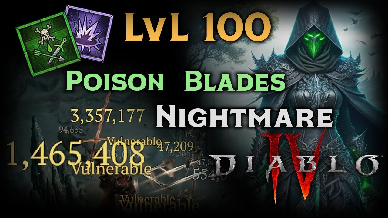 Diablo 4 Rogue Build - Endgame Poison Imbuement Twisting Blades Build