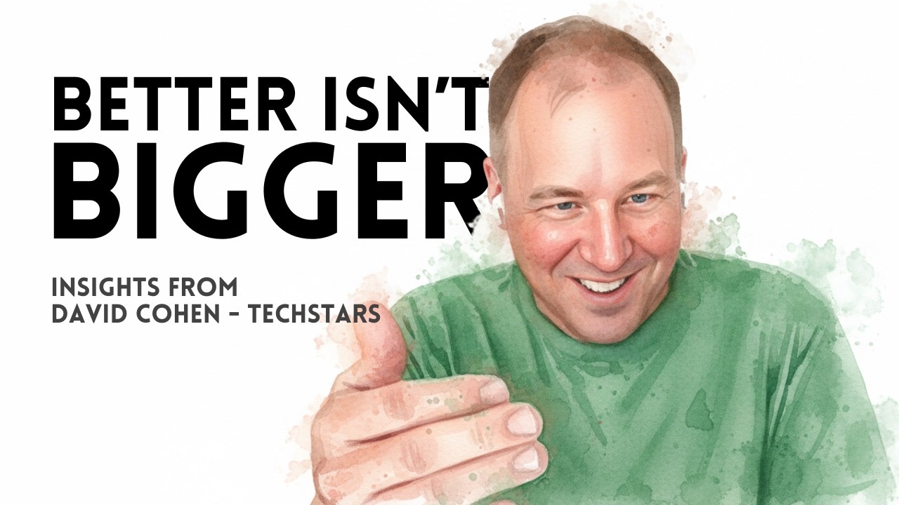 Генеральный директор Techstars Дэвид Коэн: «Лучшее — не значит больше» (Стартапы в 2026 году)