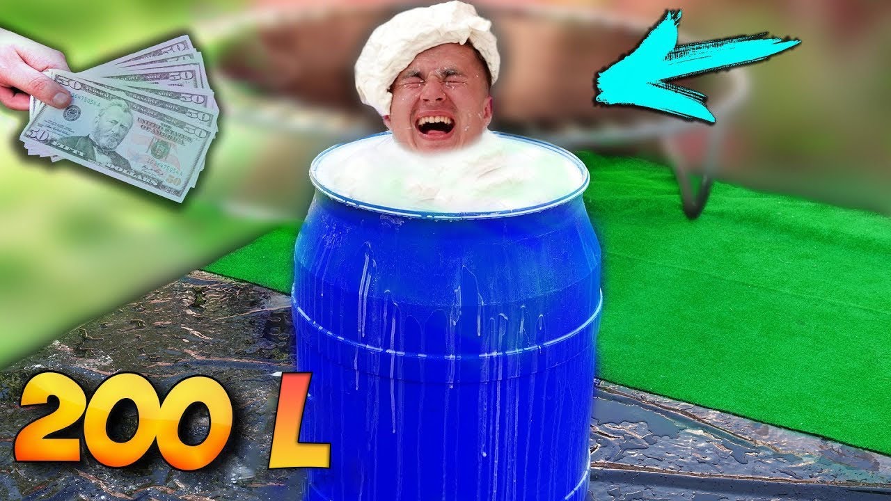 $1000 JIKA KAMU DAPAT KELUAR DARI TONG YANG BERISIKAN CAIRAN NON NEWTONIAN! // Si Gila Timon