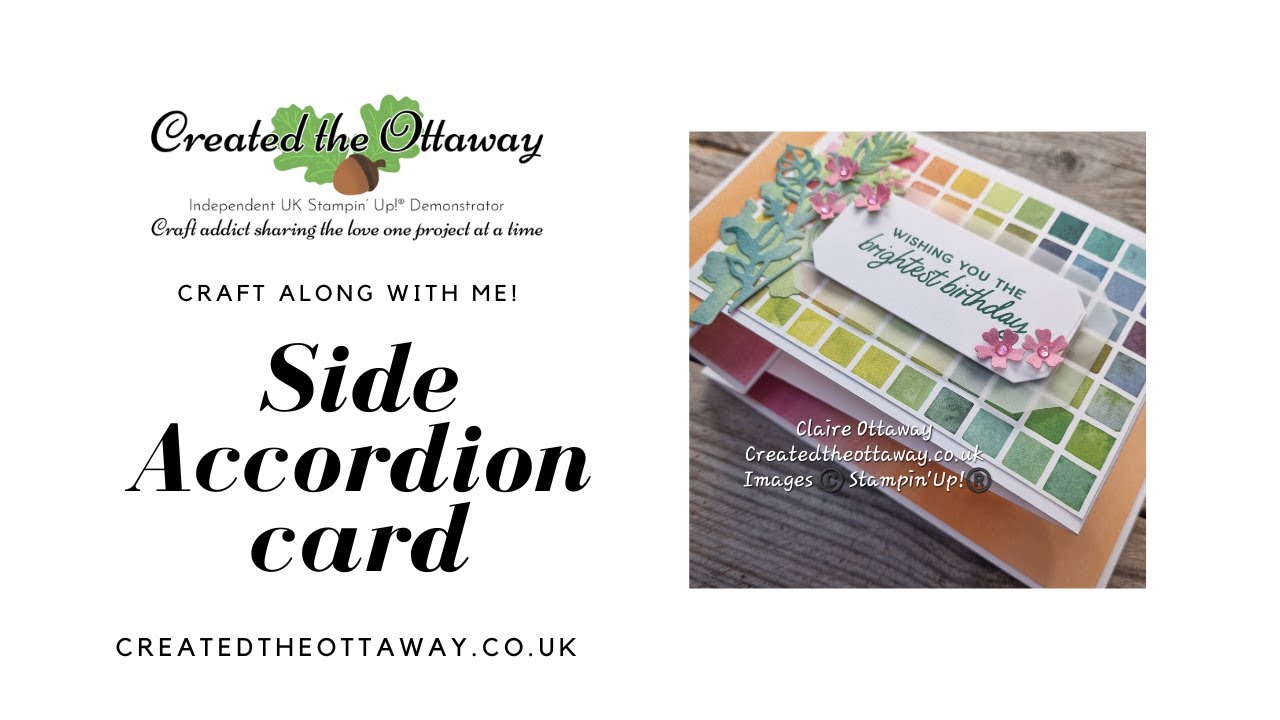 Side Accordion Card Tutorial |Easy Papercraft Funfold@createdtheottaway