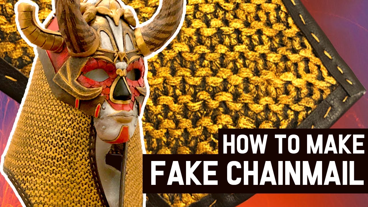 How to make Fake Chainmail for Cosplays! Making God of War Gondul's Armor sleeves!