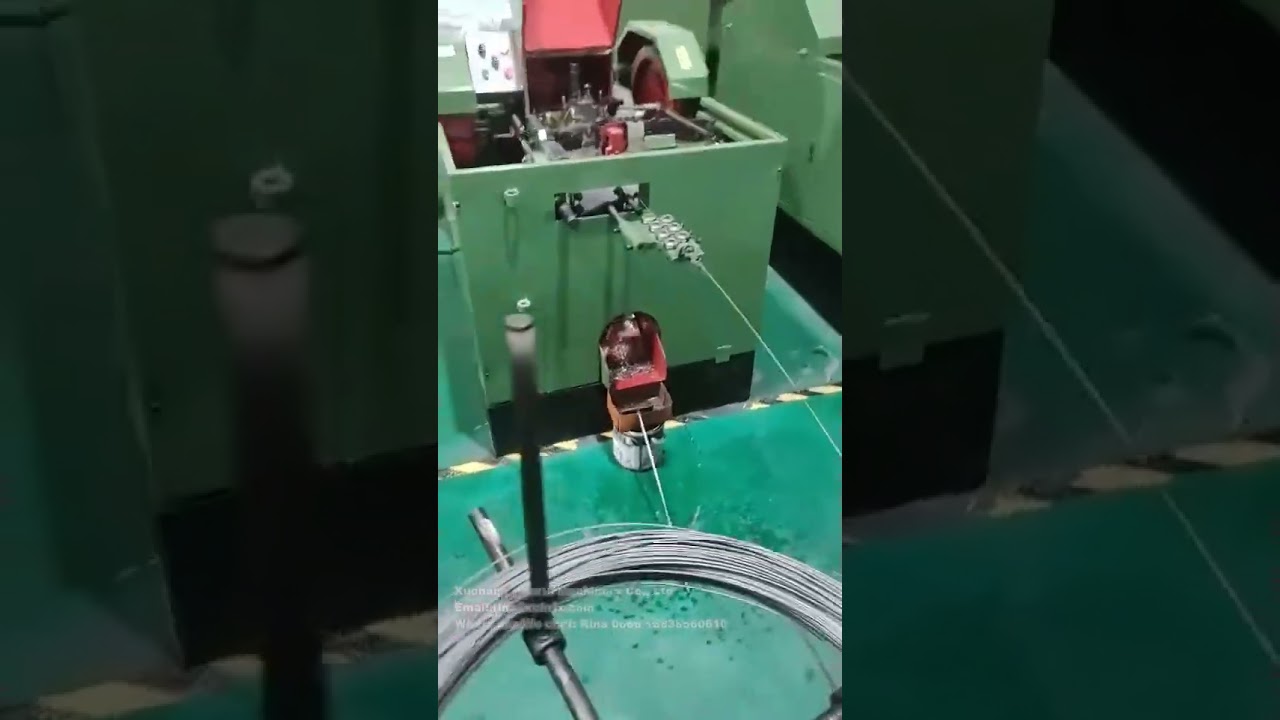 Automatic screw cold heading machine for drywall/chipboard/self drilling screw making. #machine