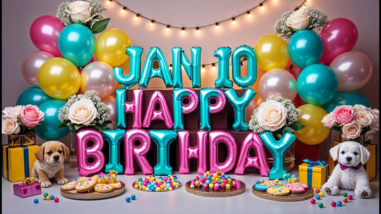 10 января 🎂 Обратный отсчет до дня рождения! Энергия ✨ | Отпразднуйте 10 января стильно!