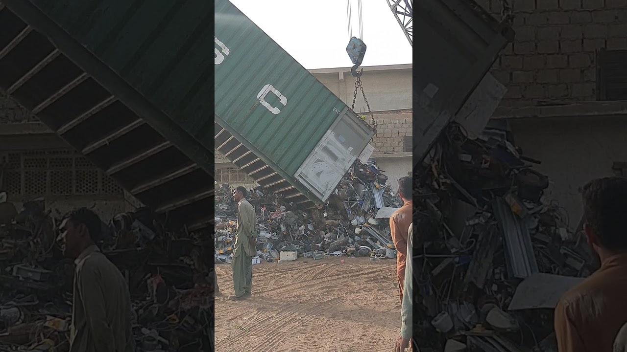 shershah kabar, kuwait scrap unloading In shershah