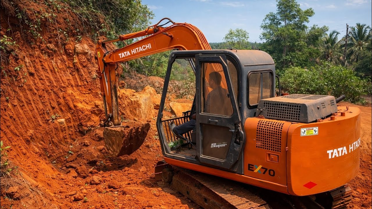 Amazing Tata Hitachi Digging The Soil 👌🔥| Powerful Hitachi Backhoe Working 😱|