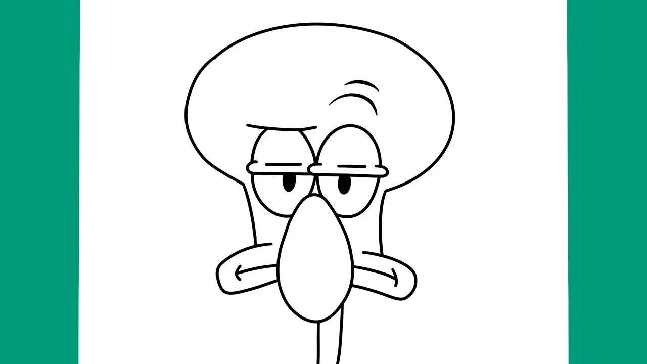 Cum se Deseneaza SQUIDWARD din SPONGEBOB Pantaloni Patrati | Desene Animate
