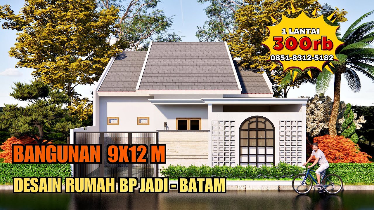 Desain Rumah UK 9X12 M 1 Lantai | Jasa Desain Rumah Bpk Jadi di Batam
