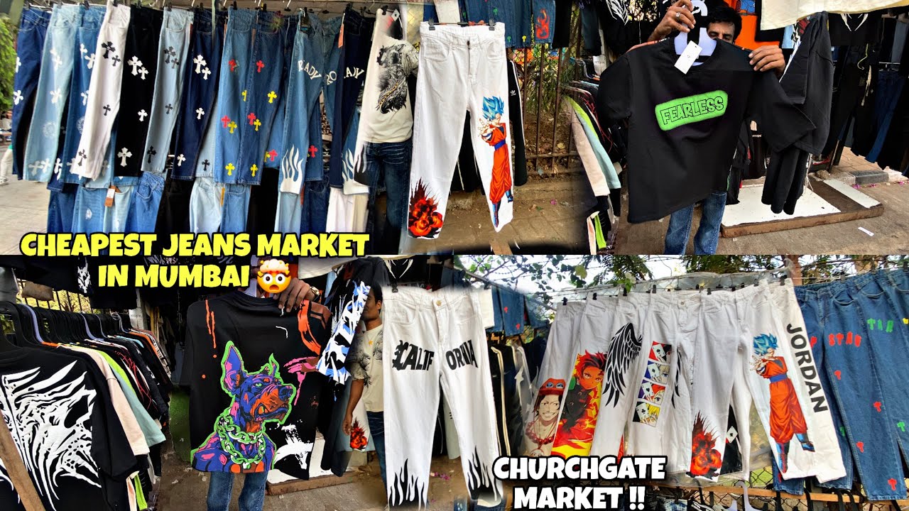 Cheapest Jeans Market In Mumbai | Baggy Jeans & Cargo | Churchgate Street Market |