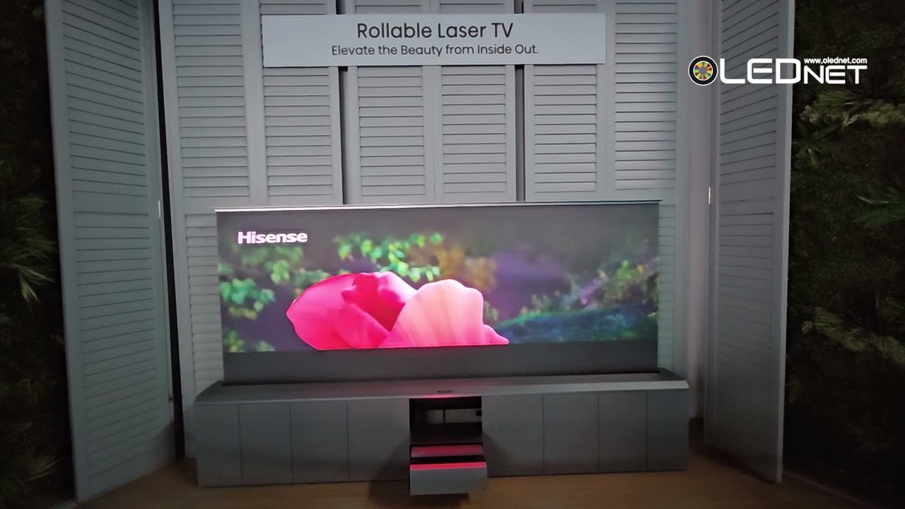 [CES 2025] Hisense, Rollable Laser TV