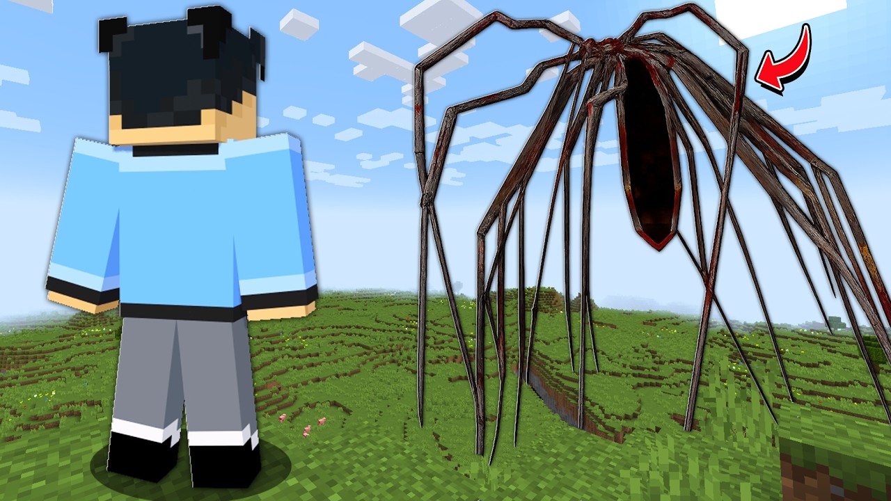 I Found The GIANT SPIDER In Minecraft