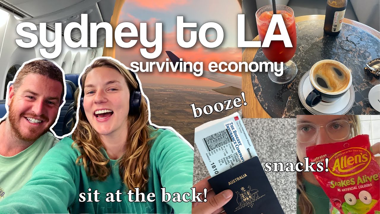 flying sydney to LA in the middle seat without crying ✈️ long-haul flight hacks